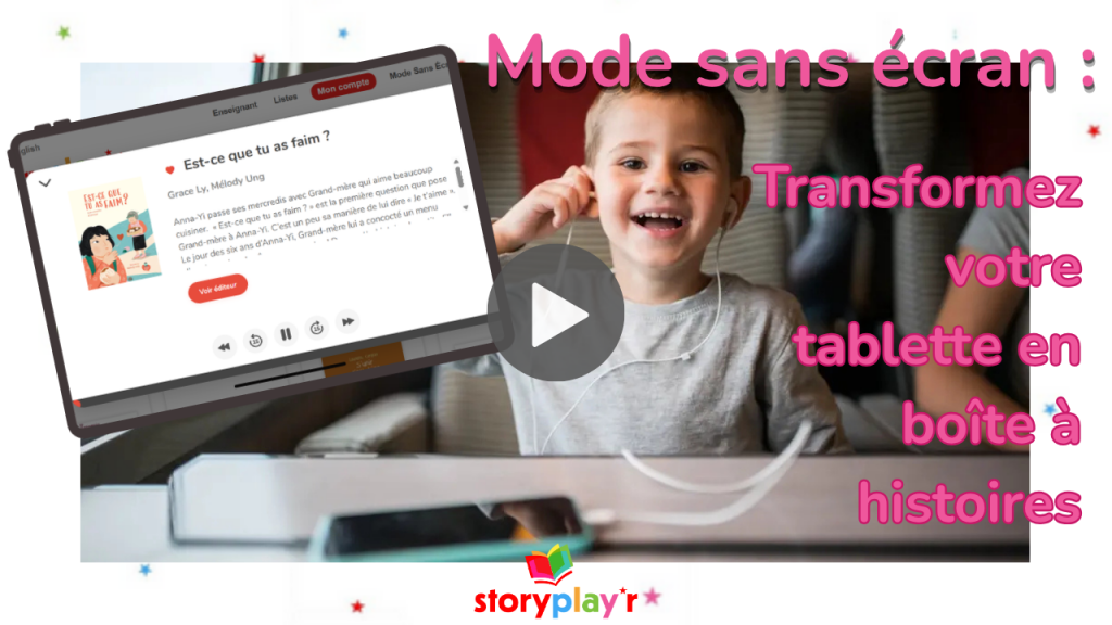 Mode sans écran sur tablette miniature