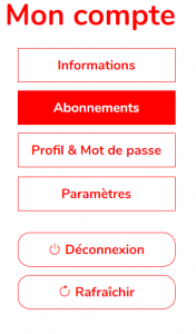 Modifier un abonnement